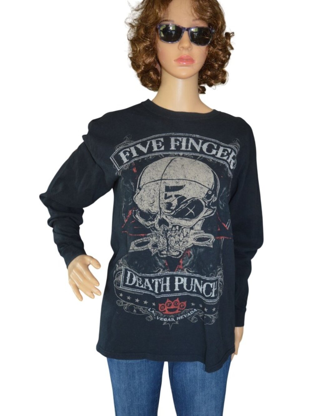 Five Finger Death Punch Wicked Graphic Long Sleeved T Shirt Men Estimated Small